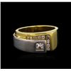 Image 1 : 0.50 ctw Diamond Ring - 14KT Two-Tone Gold