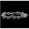 Image 1 : 14KT White Gold Chain Link Bracelet