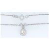 Image 6 : GIA Certified 1.03 ctw Diamond Pendant With Chain- 14K White Gold