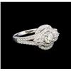 Image 1 : 14KT White Gold 1.16 ctw Diamond Ring