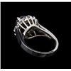 Image 3 : 3.98 ctw Black Diamond Ring - 14KT White Gold