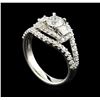 Image 4 : 1.54 ctw Diamond Ring - 18KT White Gold
