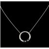 Image 2 : 0.50 ctw Diamond Necklace - 14KT White Gold