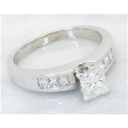 1.00 ctw Diamond Ring - 14KT White Gold