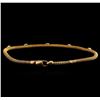 Image 2 : 0.30 ctw Diamond Bangle Bracelet - 14KT Rose Gold