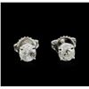 Image 1 : 1.18 ctw Diamond Stud Earrings - 14KT White Gold