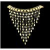 Image 1 : V Cascade Charm Necklace - Gold Plated
