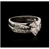 Image 1 : 14KT White Gold 1.06 ctw Diamond Ring