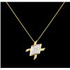 Image 1 : 1.00 ctw Diamond Pendant with Chain - 14KT Yellow Gold