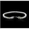 Image 3 : 18KT White Gold 7.06 ctw Diamond Tennis Bracelet