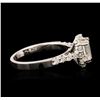 Image 3 : 14KT White Gold EGL USA Certified 1.67 ctw Diamond Ring