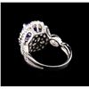 Image 3 : 14KT White Gold 1.93 ctw Tanzanite and Diamond Ring