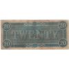 Image 2 : 1864 $20 Confederate States of America Bank Note