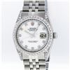 Image 1 : Rolex Stainless Steel MOP VVS Diamond DateJust Men's Watch