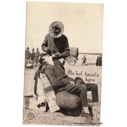 Two Military Men Shaving WWI