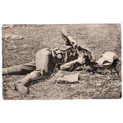 Soldier Digging Trench WWI
