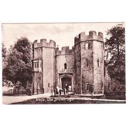 Drawbridge at Bishop's Palace, London, England UK  Early to Mid 1900's