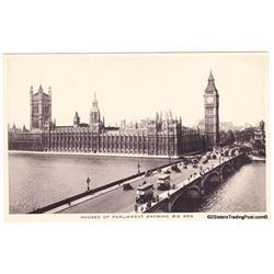 Houses of Parliament London, England UK  Early to Mid 1900's