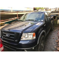 2006 FORD F-150 5.4 TRITRON, 2DR CREW CAB PU, BLUE, VIN # 1FTPX145X6NA58215