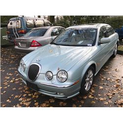 2000 JAGUAR 3.0 S-TYPE, 4 DOOR SEDAN, BLUE, VIN # SAJFA01C9YFL55968