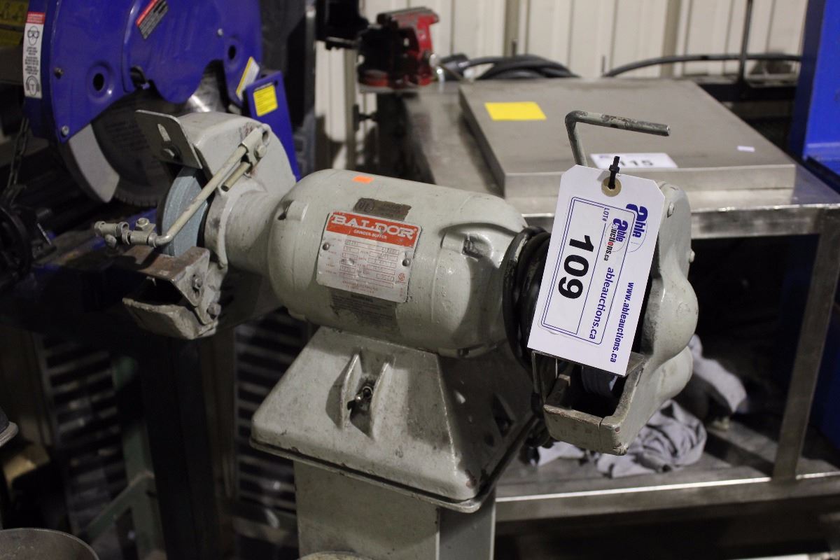 Baldor Single Phase Bench Grinder On Stand