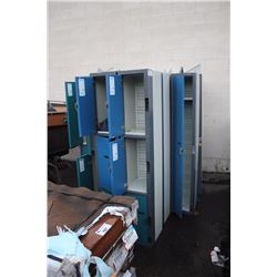 LARGE LOT OF ASSORTED METAL LOCKERS