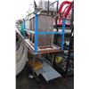 Image 1 : PAIR OF MOBILE METAL TABLES & ASSORTED METAL