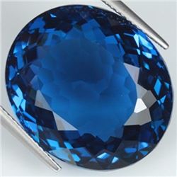 Natural London Blue Topaz 28.19 carats- Flawless