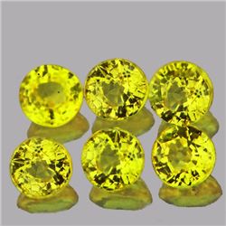 Round Natural Intense Yellow Sapphire 3.5 MM