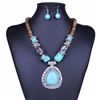 Image 1 : Tibet Silver & Blue Turquoise Necklace Set