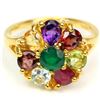 Image 1 : Natural Multi Gemstone Ring