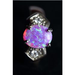 Stunning Full Fire Natural Opal Ring