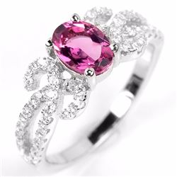 Natural Pink Tourmaline Ring