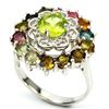 Image 1 : Natural Multi Gemstone Ring