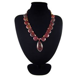 Natural Multi-Color Picasso Diamond Polished Necklace