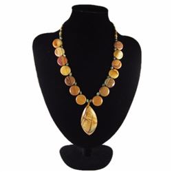 Natural Multi-Color Picasso Diamond Polished Necklace