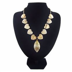 Natural Multi-Color Picasso Diamond Polished Necklace