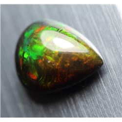 Natural Black Harlequin Ethopian Opal 4.50 Carats