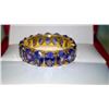 Image 1 : Natural Tanzanite & Solid Gold Eternity Ring