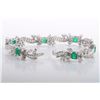 Image 2 : A 1950s Emerald and Diamond Bracelet