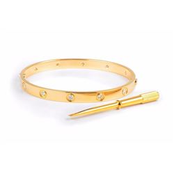 A Diamond Cartier Love Bangle