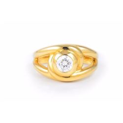 A Diamond Gold Ring, by Cartier