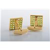 Image 2 : A Pair of 1960s Peridot Checkerboard Cufflinks, by Cartier