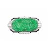 Image 1 : An Art Deco Jade and Diamond Brooch
