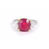 Image 1 : A Platinum Burma Ruby and Diamond Ring