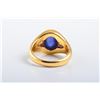 Image 2 : A Sapphire and Diamond Gold Ring, by Bulgari