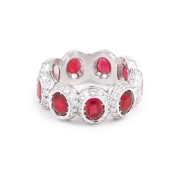 A Ruby and Diamond Eternity Band