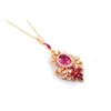 Image 2 : A Ruby, Rubellite and Diamond Pendant Necklace