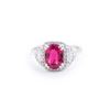 Image 1 : A Rubellite and Diamond Ring