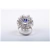 Image 2 : An Unheated Burmese Sapphire and Diamond Ring